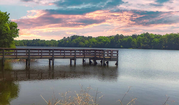 Lake Poster featuring the photograph Barnwell Lake by David Palmer