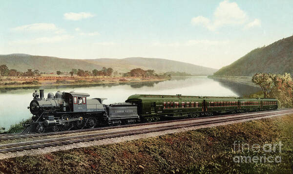 1898 Poster featuring the photograph Black Diamond Express, 1898. by Granger
