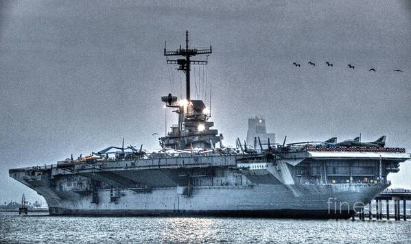 Navy Poster featuring the photograph Blue Ghost by Ken Williams