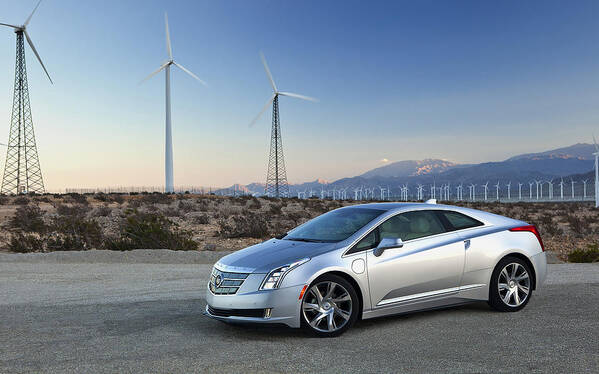 Cadillac Elr Poster featuring the digital art Cadillac ELR by Super Lovely
