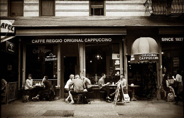 New York City Poster featuring the photograph Caffe Reggio NYC by Jessica Jenney