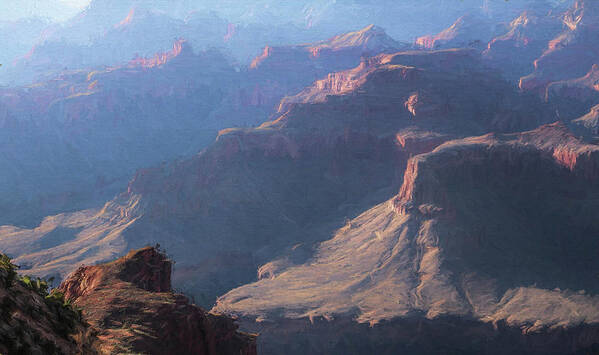 Landscape Poster featuring the photograph Canyon Glow by Kevin Lane