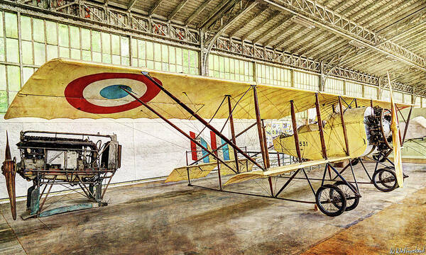 Caudron G3 Poster featuring the photograph Caudron G3 - Vintage by Weston Westmoreland