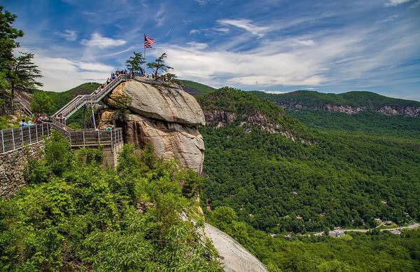 Chimney Rock Poster featuring the photograph Chimney Rock North Carolina by Kevin Craft