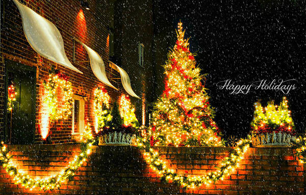 Connecticut Christmas Poster featuring the photograph Connecticut Christmas by Diana Angstadt