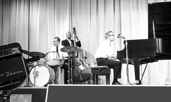 Jazz Poster featuring the photograph Dave Brubeck Quartet 1967 by Jan W Faul