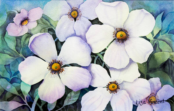 Giclee Poster featuring the painting Dogwood Days by Lisa Vincent