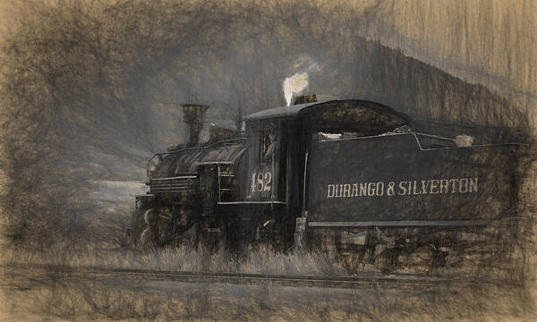 Trains Poster featuring the photograph Durango and Silverton Train 2 by Ginger Wakem
