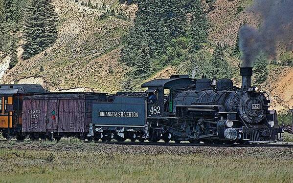 Trains Poster featuring the photograph Durango and Silverton Train 6 by Ginger Wakem