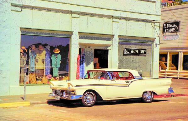 Automobiles Poster featuring the photograph Fairlane 500 1957 by John Schneider