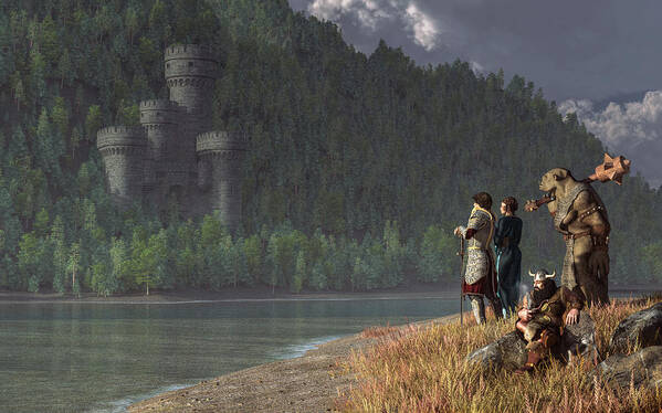 Fantasy Quest Poster featuring the digital art Fantasy Quest by Daniel Eskridge