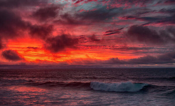  Poster featuring the photograph Fire and Rain by Mike Trueblood