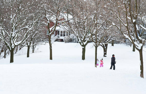 Snow Poster featuring the photograph Fresh Trail by Keith Armstrong