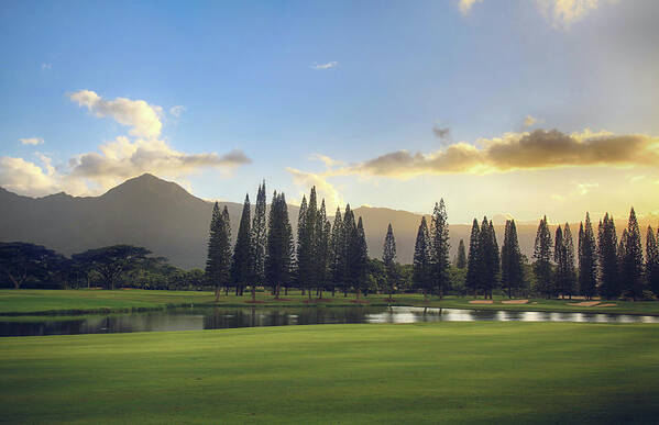 Princeville Makai Golf Club Poster featuring the photograph From Tonight Until the End of Time by Laurie Search