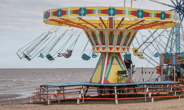 Seaside Poster featuring the photograph Fun Fair Swing by B Cash