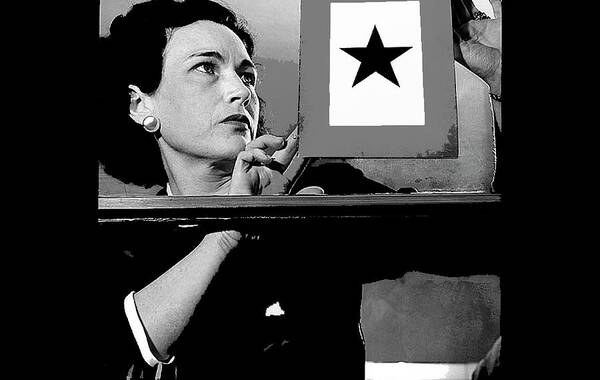 Gold Star Mother Mrs Harry B. England 1942 Color Added 2016 Poster featuring the photograph Gold Star mother Mrs Harry B. England 1942 color added 2016 by David Lee Guss