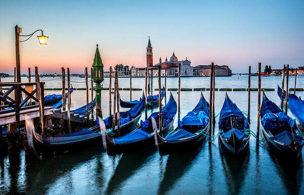 Venice Poster featuring the photograph Grand Canal in Venice by Lev Kaytsner