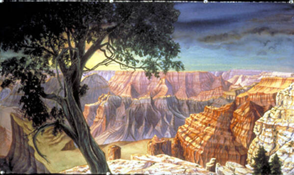Grand Canyon Poster featuring the painting Grand Canyon by Nancy Ethiel