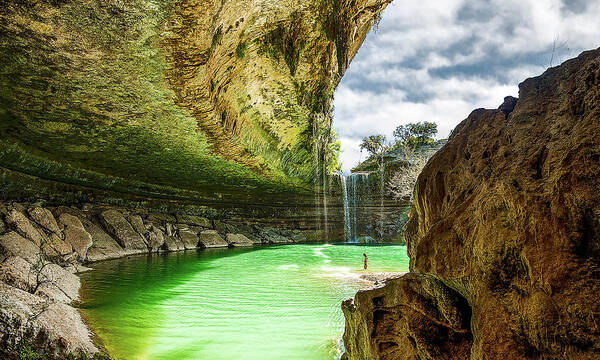 Geological Poster featuring the photograph Hamiltons Pool by Scott Cordell