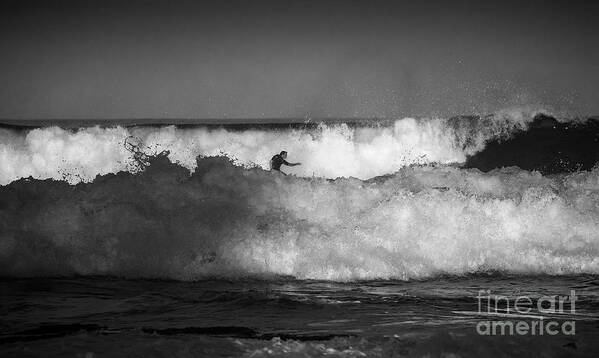 Heavy Surf Poster featuring the photograph Heavy surf at Avalon Beach by Sheila Smart Fine Art Photography