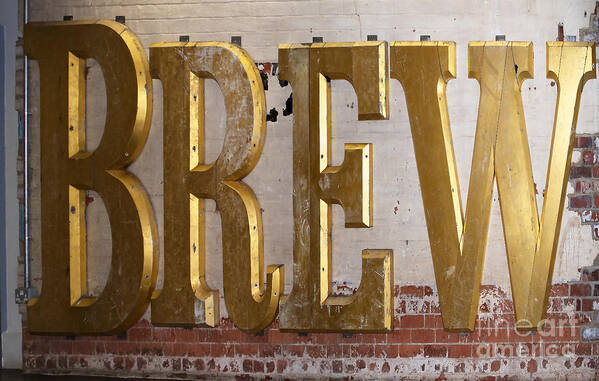 Brewery Poster featuring the photograph A Golden Brew by Brenda Kean