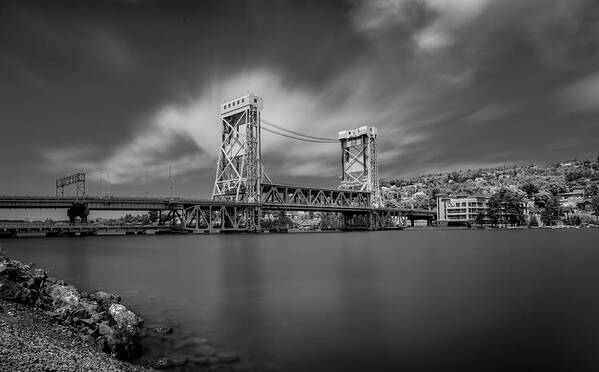 Houghton Poster featuring the photograph Houghton Portage Bridge by James Howe