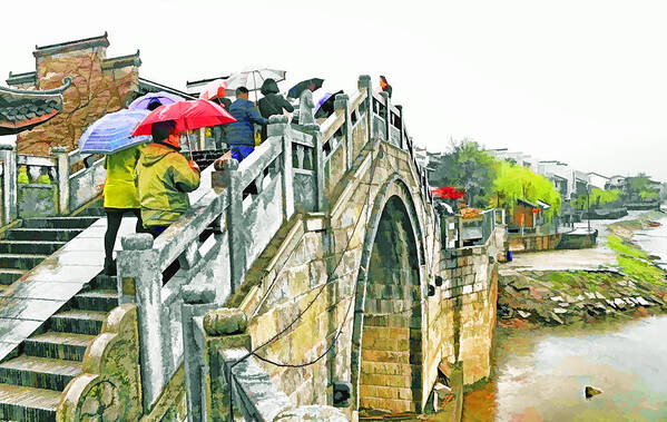 China Poster featuring the photograph Jing Gong Stone Bridge by Dennis Cox