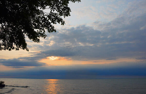 Lake Erie Poster featuring the photograph Lake Erie Sunset by Lena Wilhite