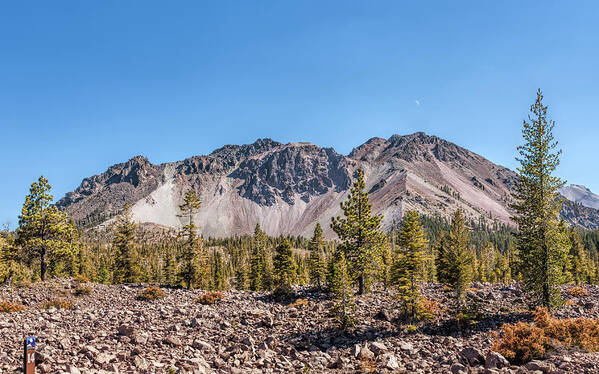 Landscape Poster featuring the photograph Lassen Volcano by John M Bailey