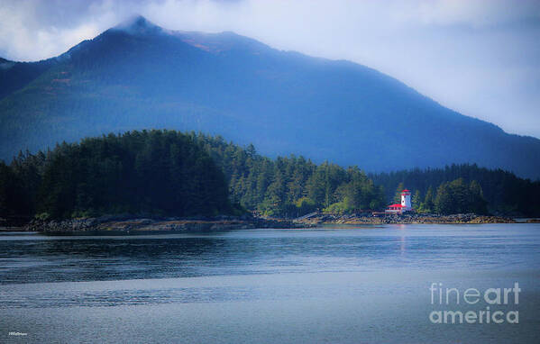 Lighthouse Poster featuring the photograph Lighthouse Sitka Alaska by Veronica Batterson