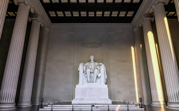 Usa Poster featuring the photograph Lincoln Memorial by Framing Places