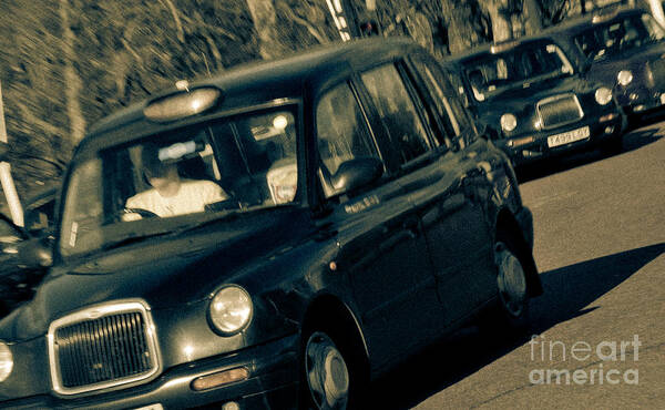 London Poster featuring the photograph London Black Taxi Cabs by Andy Smy