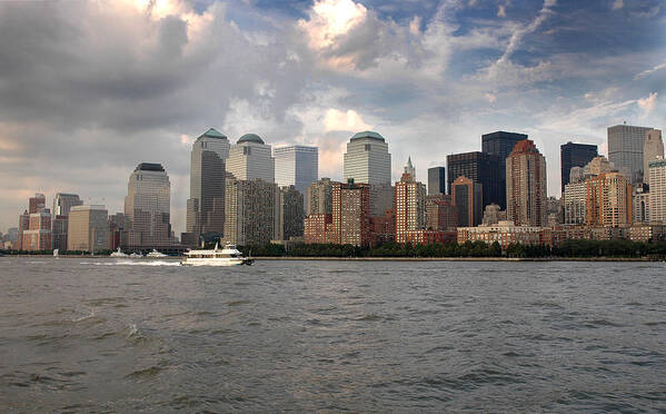 Post 911 Poster featuring the photograph Lower Manhattan pre Freedom Tower by Frank Mari
