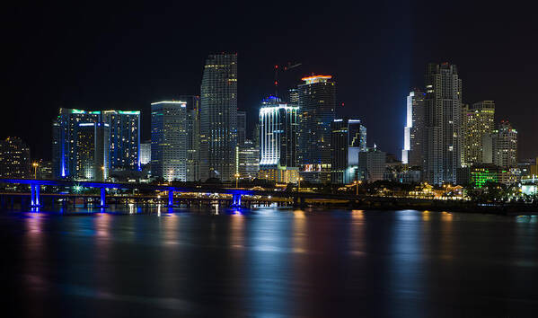 Architecture Poster featuring the photograph Miami Downtown Skyline by Raul Rodriguez