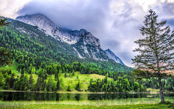 Land Landscapes Nature Parks Water Trees Poster featuring the photograph Mittenwald by LOsorio Photography