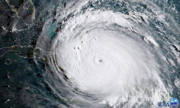 Nasa Hurricane Irma Satellite Image Poster featuring the photograph NASA Hurricane Irma Satellite Image by Rose Santuci-Sofranko