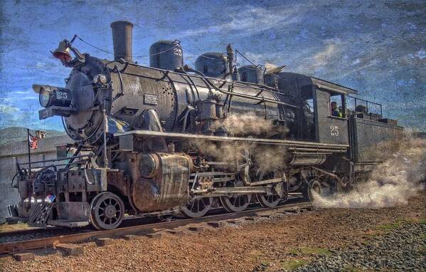 No. 25 Steam Locomotive Poster featuring the photograph No. 25 by Thom Zehrfeld