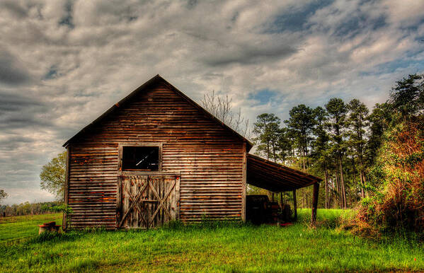Barn Poster featuring the photograph Old Barn by Ester McGuire