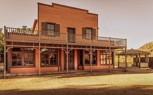 Ghost Town Poster featuring the photograph Paramount Ranch Saloon by Gene Parks