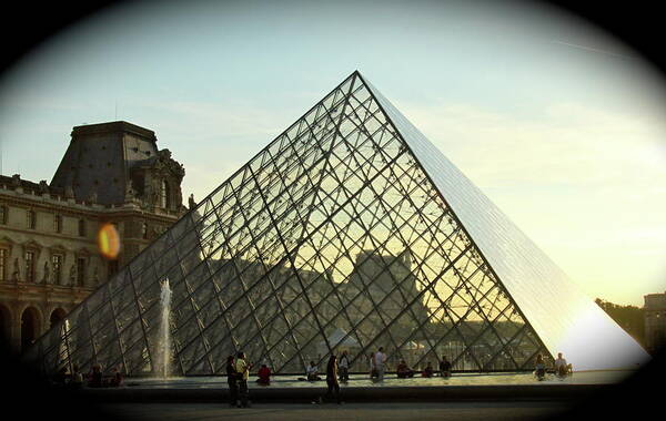 Pyramid Poster featuring the photograph Reflet de la Pyramide by Lauren Serene