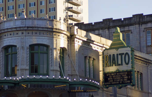 Rialto Poster featuring the photograph Rialto Tacoma by Cathy Anderson