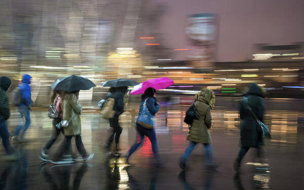 Light Poster featuring the photograph Run Between the Raindrops by Alex Lapidus