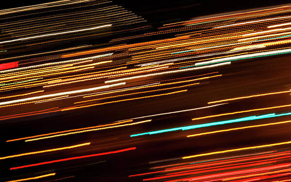 Abstract Poster featuring the photograph Rush Hour 1704 by Ginger Stein