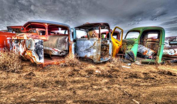 Salvage Yard Poster featuring the photograph Salvage Yard by Craig Incardone