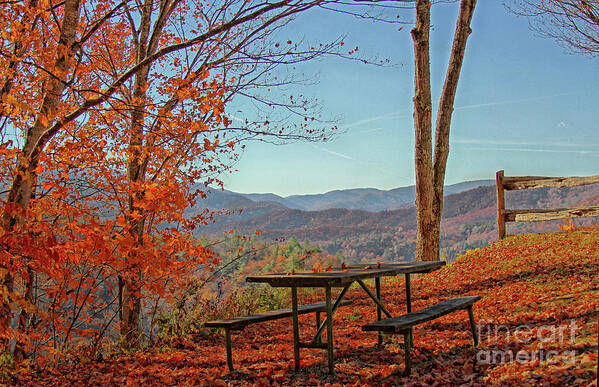 Smokey Mountains Poster featuring the photograph Scenic View by Geraldine DeBoer