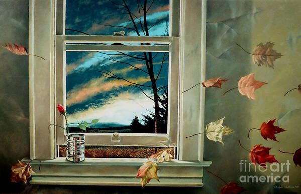 Autumn Poster featuring the painting September Breeze by Christopher Shellhammer