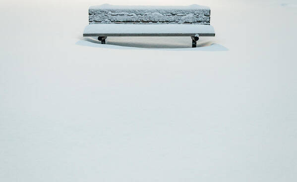 New Jersey Poster featuring the photograph Snow Minimalist by Kristopher Schoenleber