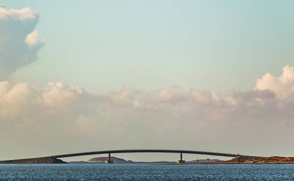 Architecture Poster featuring the photograph Stokkoy Bridge Norway by Adam Rainoff