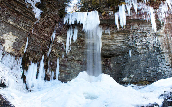 Waterfall Poster featuring the photograph Stony Kill Falls in February #1 by Jeff Severson