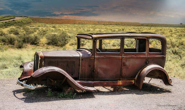 Old Car Poster featuring the photograph Sun Tanning by Micah Offman